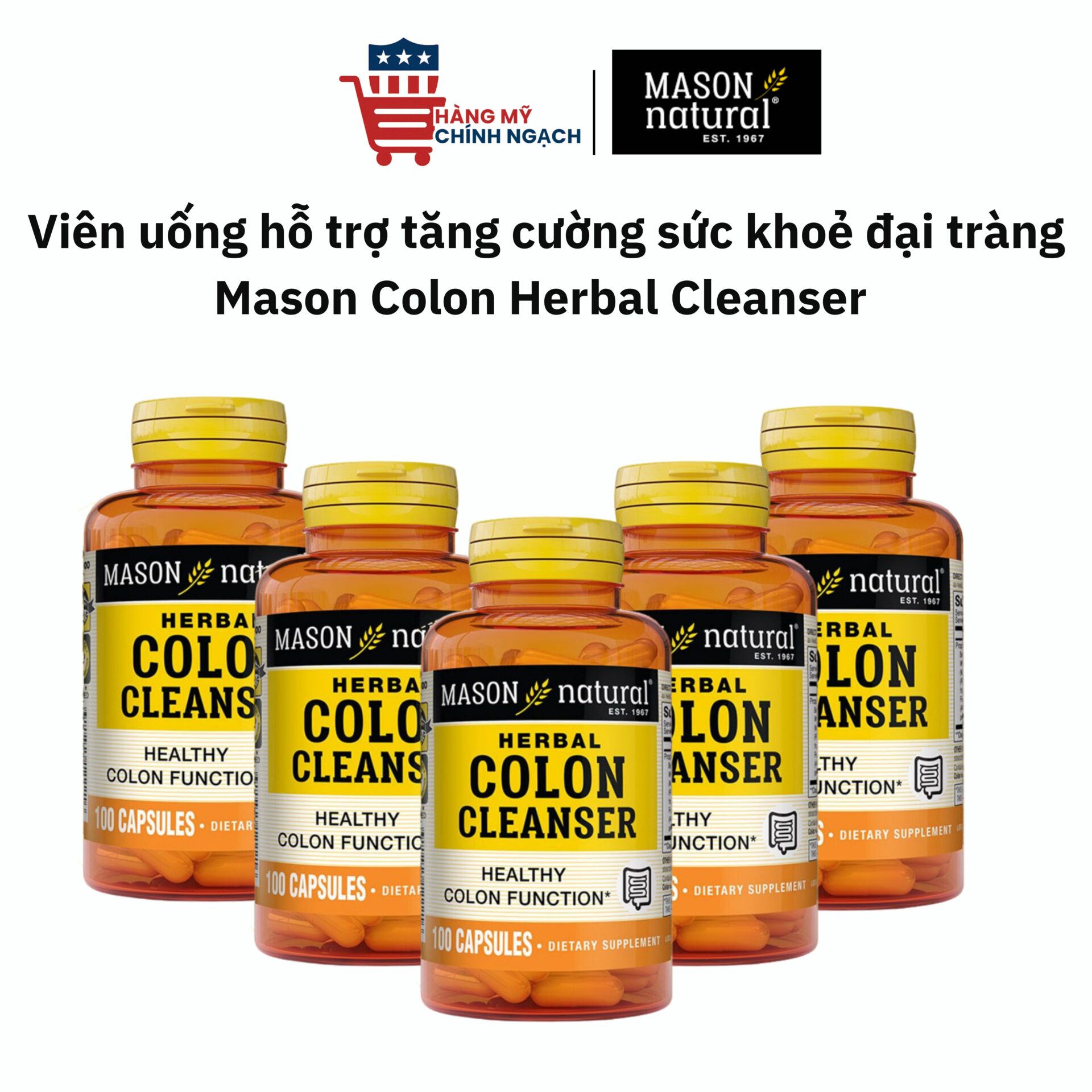 Mason Natural Colon Formula - Hỗ Trợ Sức Khỏe Đại Tràng