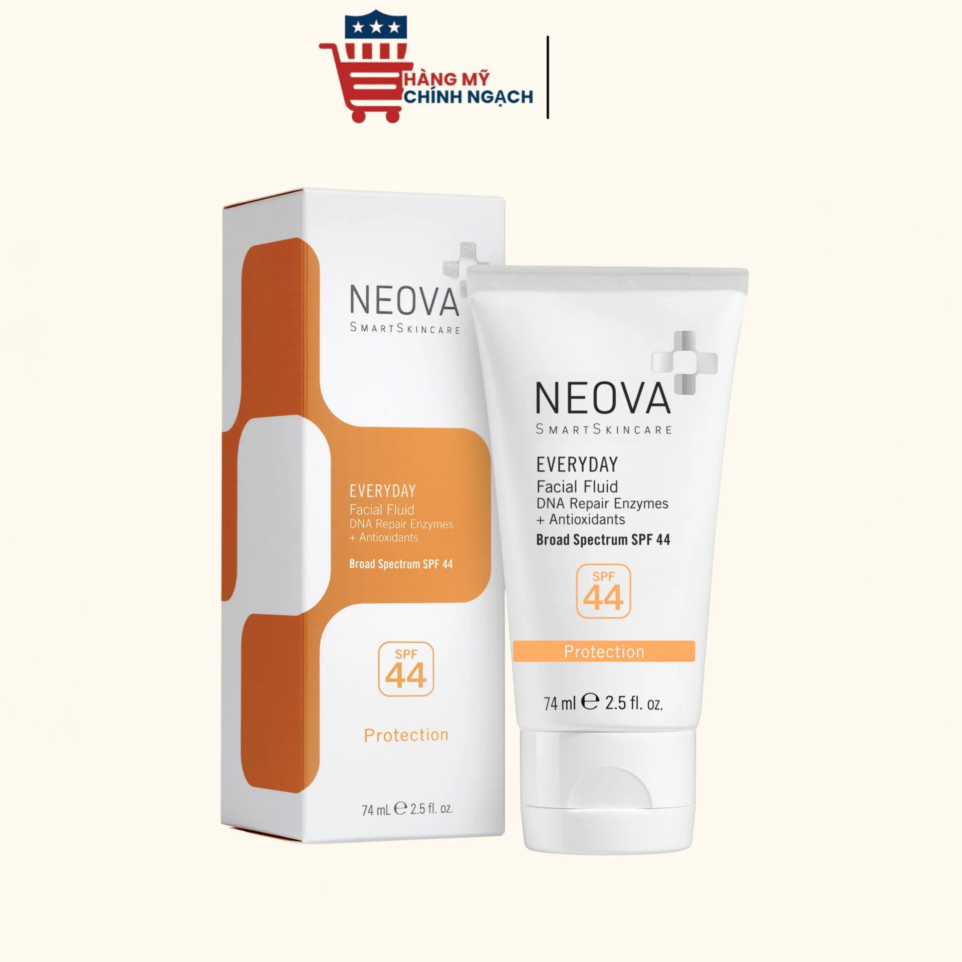 Kem chống nắng bảo vệ da với enzyme sửa chữa DNA Neova Active SPF 43 (89ml)