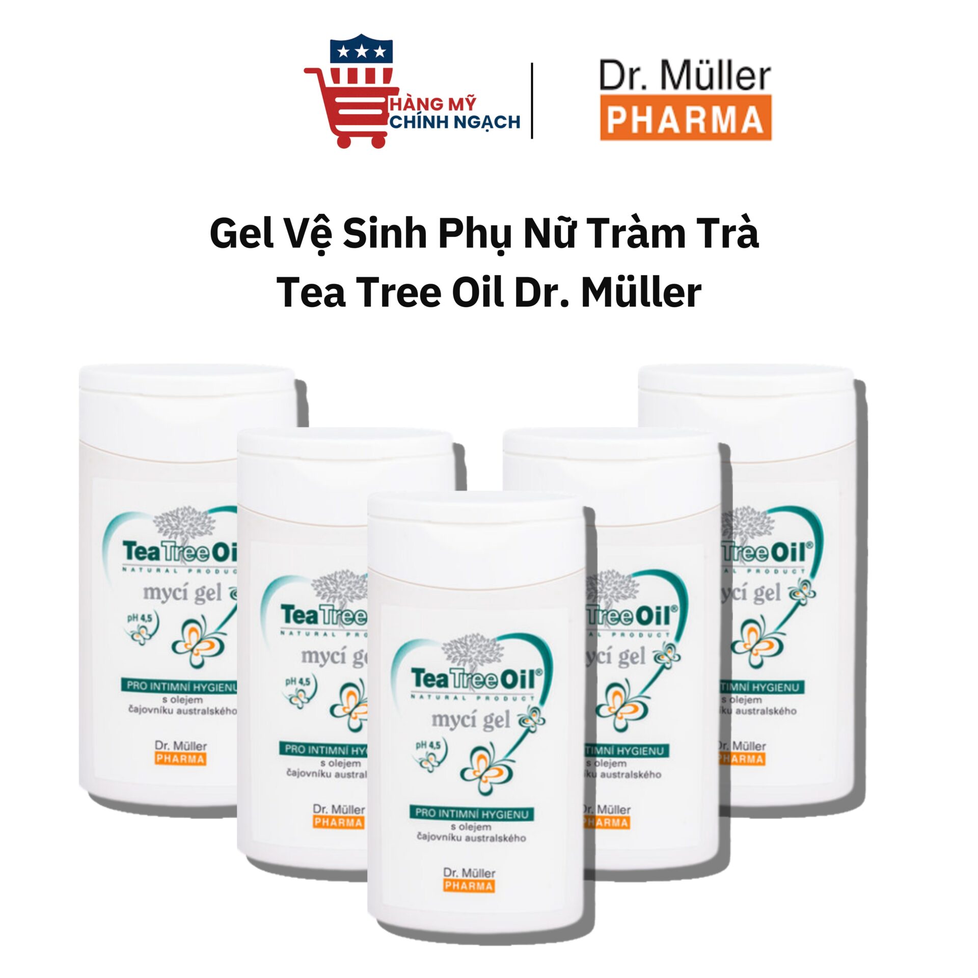 Gel Vệ Sinh Phụ Nữ Tràm Trà Tea Tree Oil Dr. Müller
