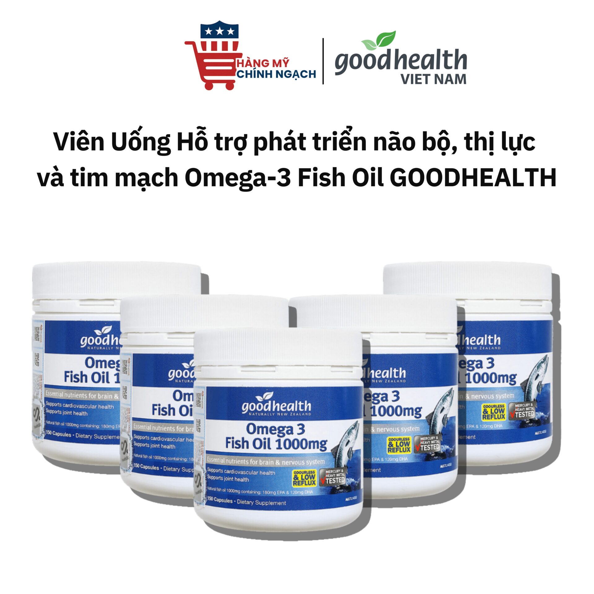 Viên Uống Bổ Sung Omega 3 Goodhealth Fish Oil 1000mg