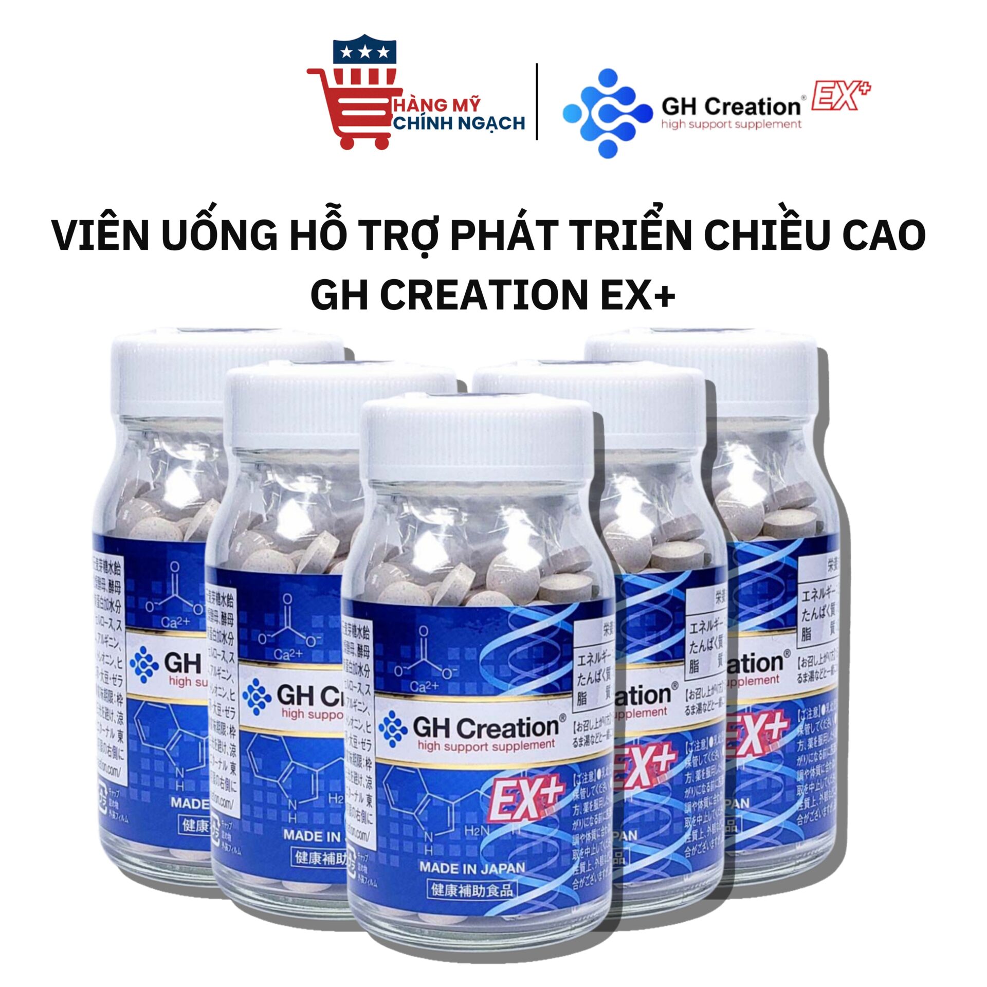 Viên Uống Hỗ Trợ Phát Triển Chiều Cao GH Creation EX+ Nhật Bản (270 Viên)