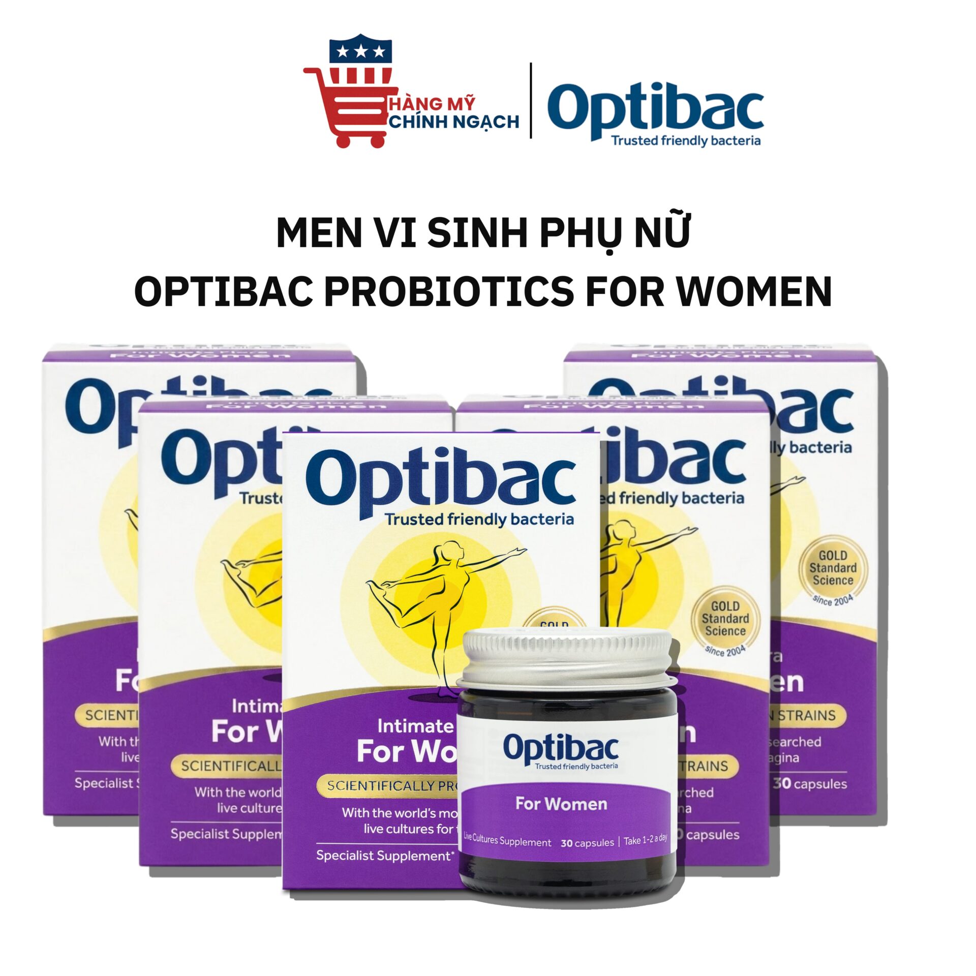 Men Vi Sinh Phụ Nữ Optibac Probiotics For Women (30 Viên)