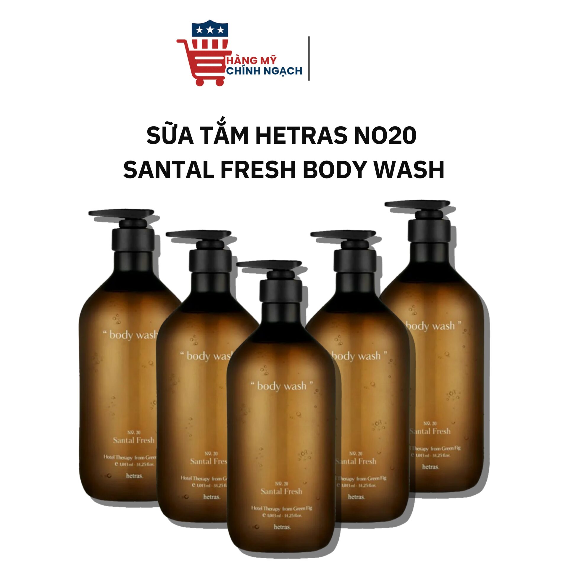Sữa Tắm Hetras No20 Santal Fresh Body Wash (1013ml)