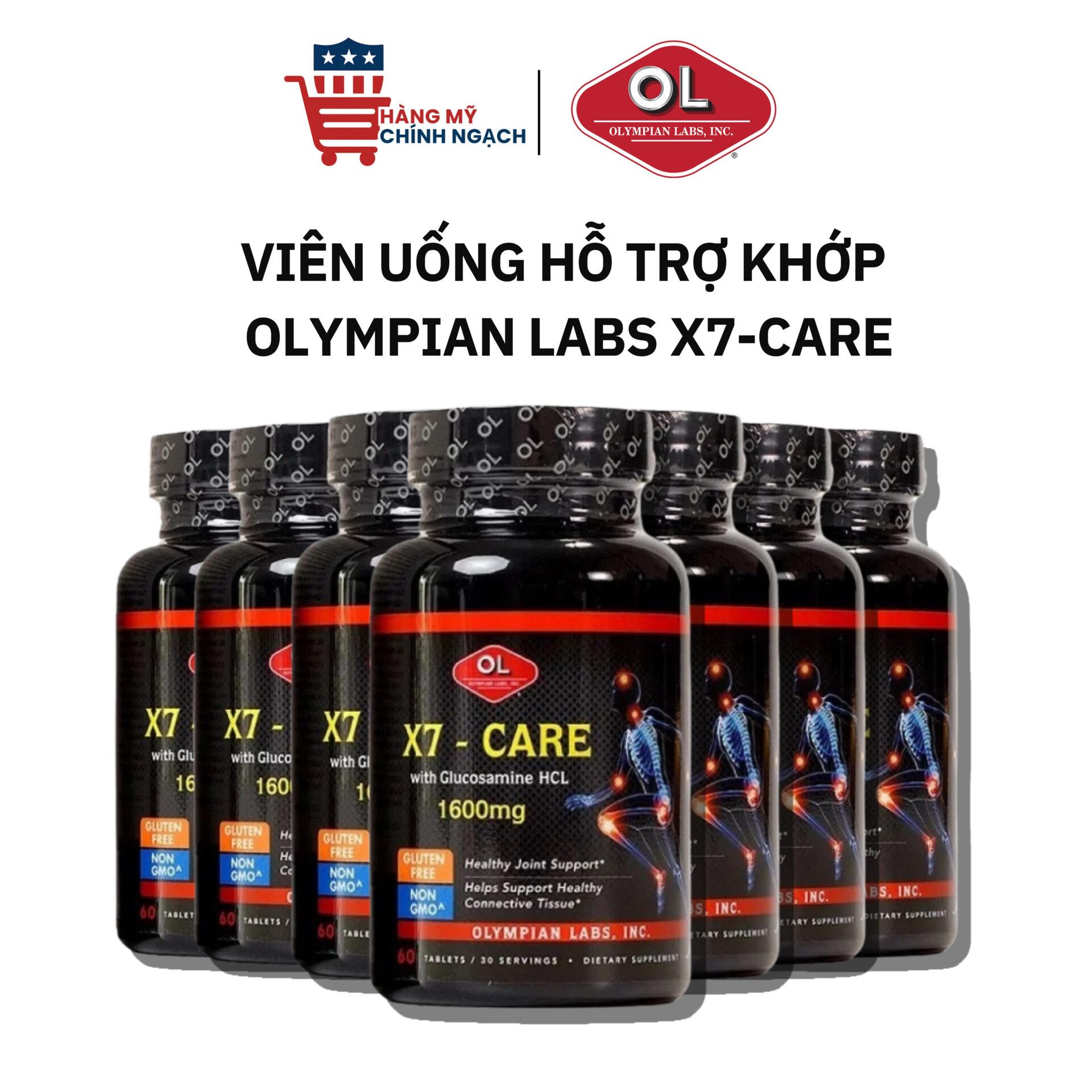 Viên Uống Hỗ Trợ Khớp Olympian Labs X7-Care (60 Viên)