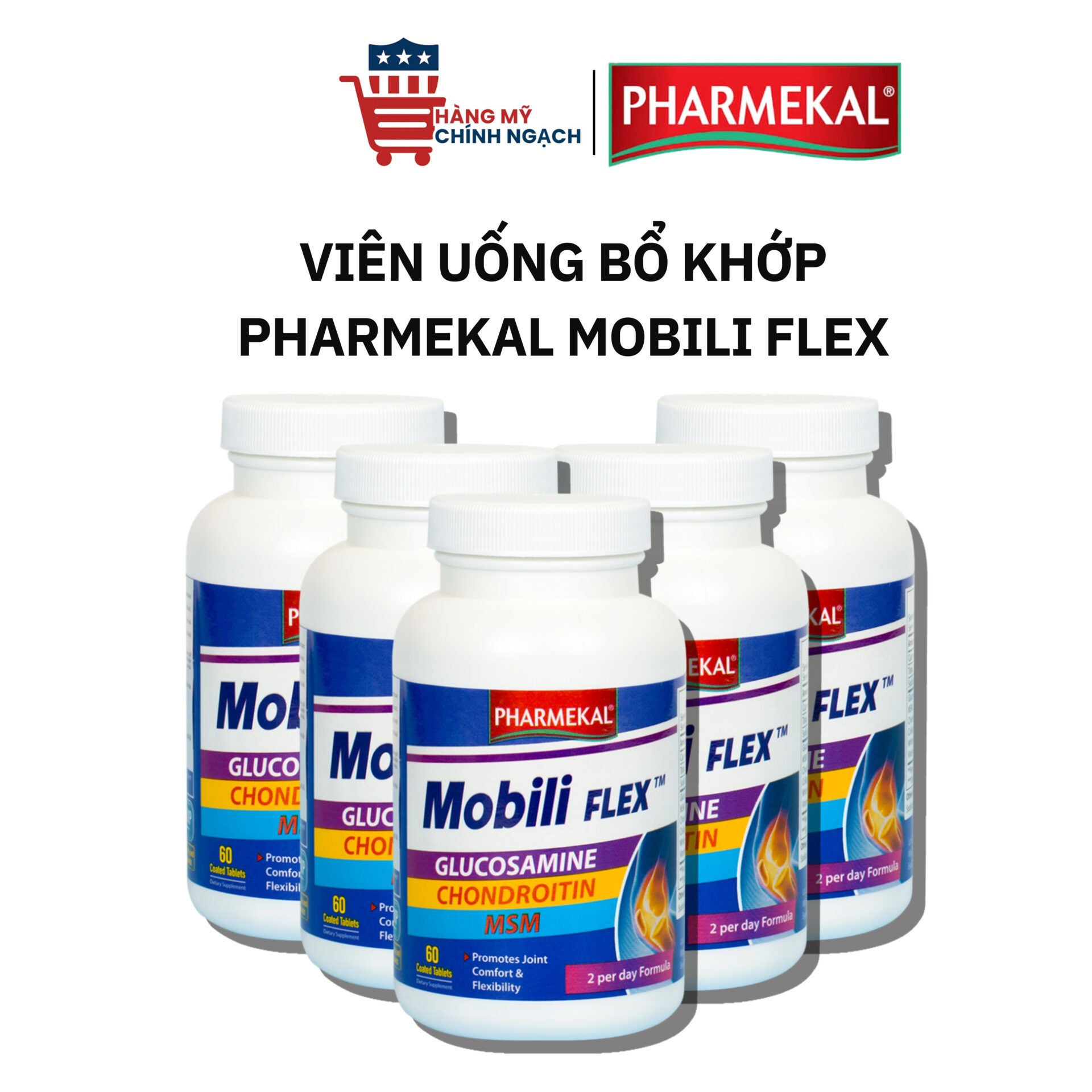 Viên Uống Bổ Khớp Pharmekal Mobili Flex (Hộp 60 Viên)