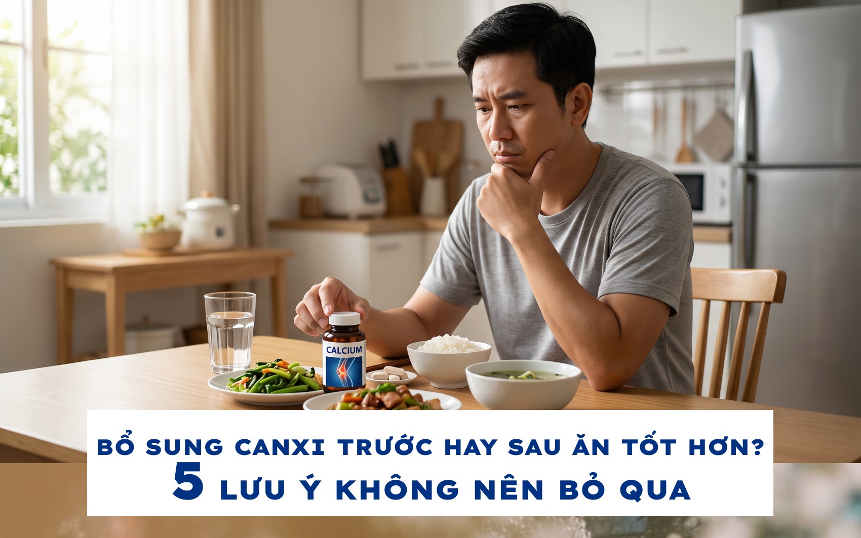 Bổ sung canxi trước hay sau ăn tốt hơn? 5 lưu ý không nên bỏ qua