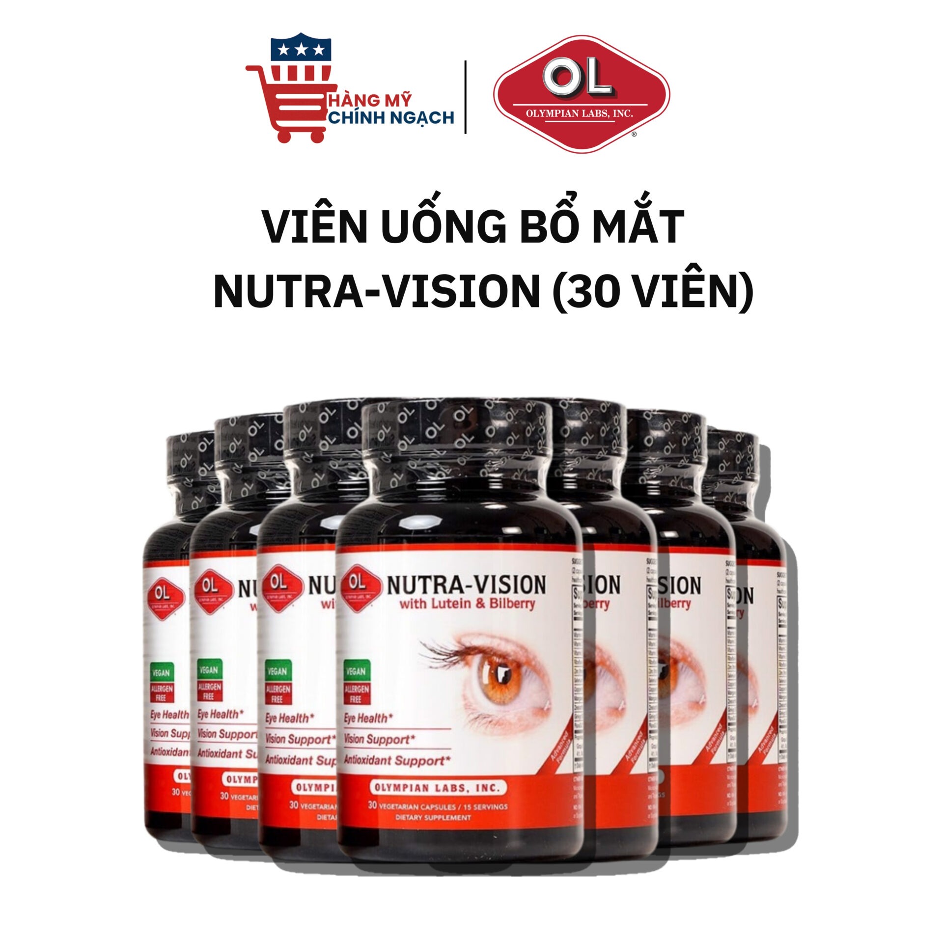 Viên Uống Bổ Mắt Olympian Labs Nutra-Vision (30 Viên)