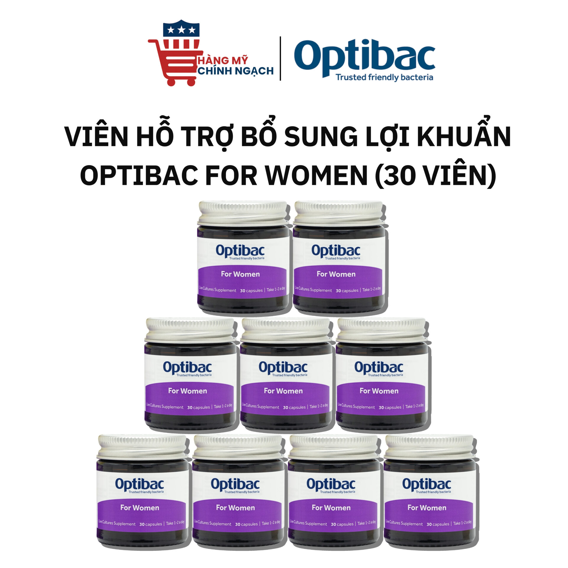 Viên Uống Bổ Sung Lợi Khuẩn Cho Phụ Nữ Optibac For Women (30 Viên)