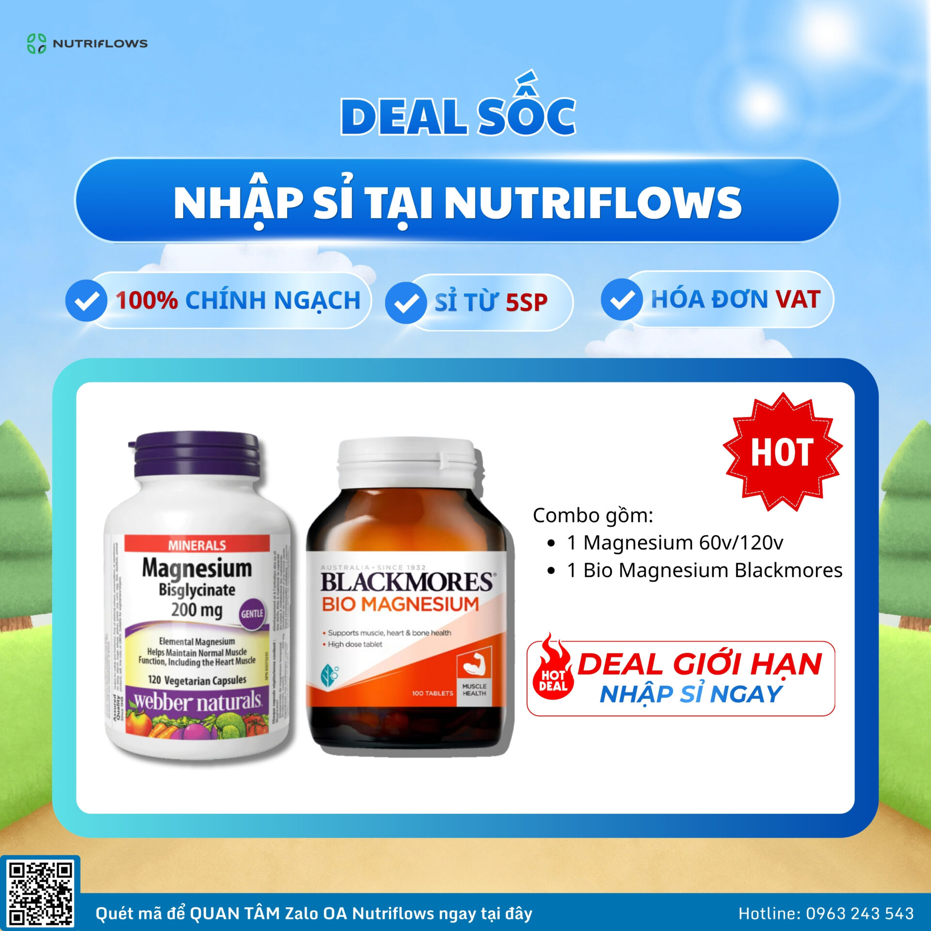 COMBO MAGNESIUM WEBBER NATURALS + BIO MAGNESIUM BLACKMORES